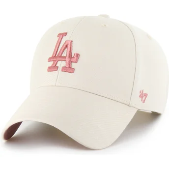 Cepur izliekta bēšs snapback rosa MVP Ballpark no Los Angeles Dodgers MLB no 47 Brand