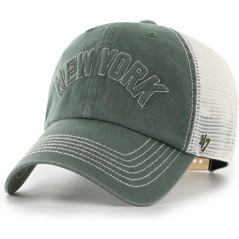 cap-izliekta-green-snapback-clean-up-trailer-script-mesh-no-new-york-yankees-mlb-no-47-brand
