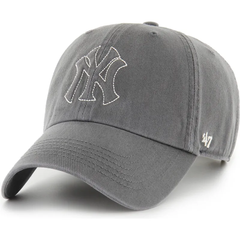 cap-izliekta-gray-adjustable-strap-clean-up-trailer-no-new-york-yankees-mlb-no-47-brand