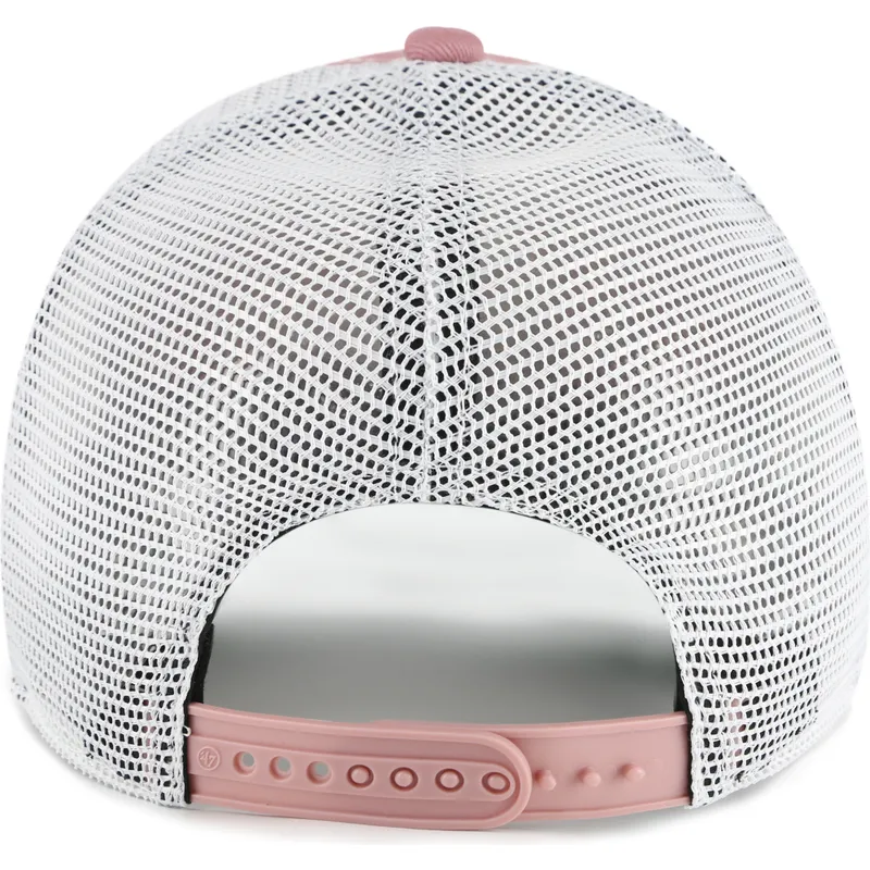 casquette-trucker-rose-clean-up-trawler-new-york-yankees-mlb-47-brand