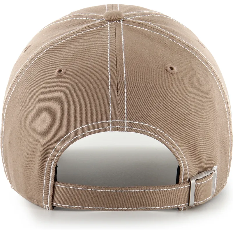 gorra-curva-marron-ajustable-clean-up-contrast-stitch-de-new-york-yankees-mlb-de-47-brand