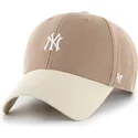 cap-izliekta-brown-adjustable-strap-mvp-base-runner-two-tone-legend-no-new-york-yankees-mlb-no-47-brand