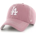 cepur-izliekta-roza-regulejama-lente-clean-up-contrast-stitch-no-los-angeles-dodgers-mlb-no-47-brand