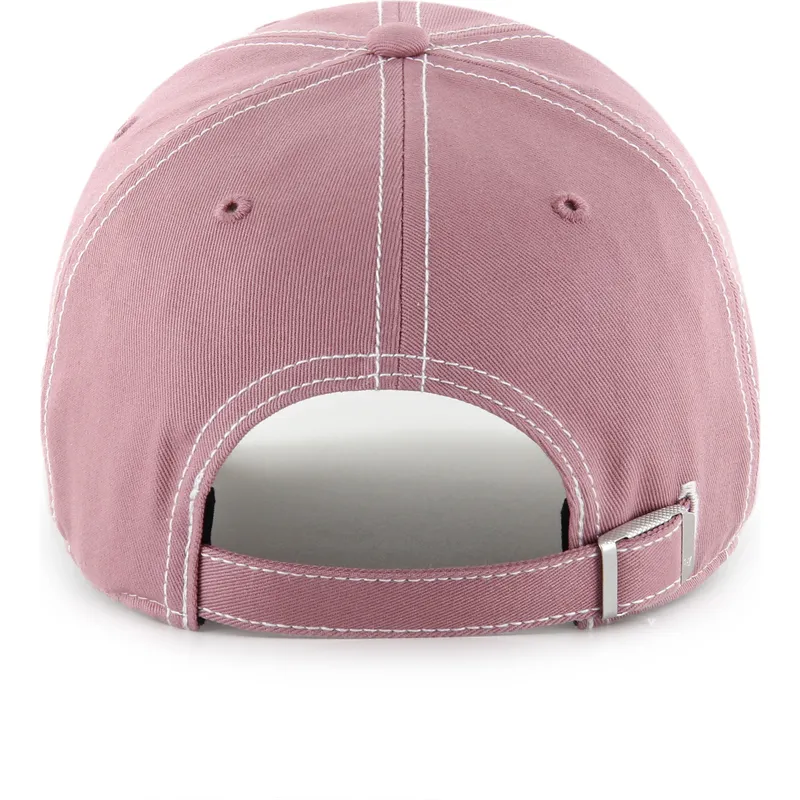 cepur-izliekta-roza-regulejams-clean-up-contrast-stitch-no-los-angeles-dodgers-mlb-no-47-brand