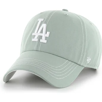 Cap izliekta green adjustable strap Clean Up Contrast Stitch no Los Angeles Dodgers MLB no 47 Brand