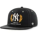 cepur-plakana-melns-snapback-captain-rl-keepsake-no-new-york-yankees-mlb-no-47-brand