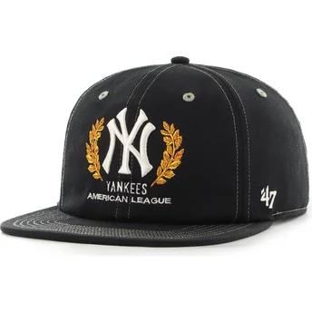Cap plakana black snapback Captain RL Keepsake no New York Yankees MLB no 47 Brand