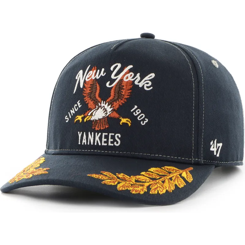 cap-izliekta-navy-blue-snapback-hitch-keepsake-no-new-york-yankees-mlb-no-47-brand