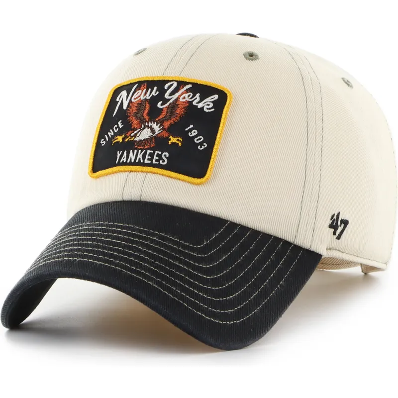 cap-izliekta-beige-adjustable-strap-clean-up-keepsake-no-new-york-yankees-mlb-no-47-brand cap-izliekta-beige-adjustable-strap-clean-up-keepsake-no-new-york-yankees-mlb-no-47-brand