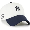 bojd-keps-beige-och-marinbla-justerbar-clean-up-contemporary-two-tone-new-york-yankees-mlb-av-47-brand