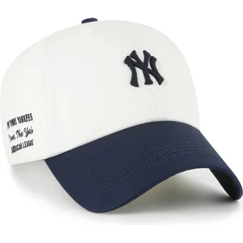 Cap izliekta beige adjustable strap Clean Up Contemporary Two Tone no New York Yankees MLB no 47 Brand