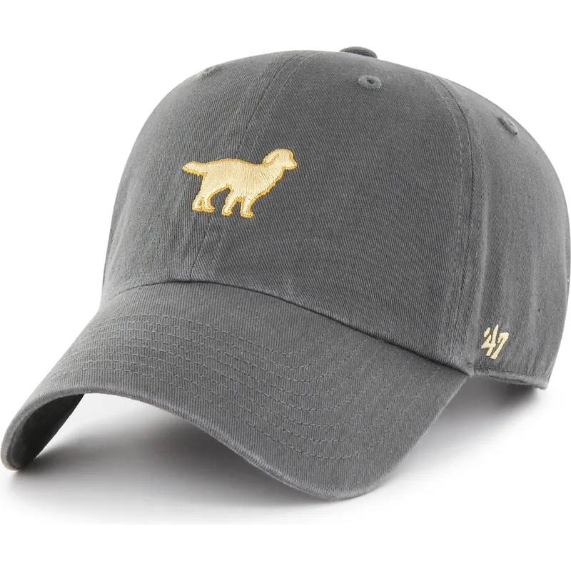 47-brand-curved-brim-dog-clean-up-dog-base-runner-icon-grey-adjustable-cap