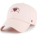 gorra-curva-rosa-ajustable-clean-up-love-base-runner-icon-de-47-brand