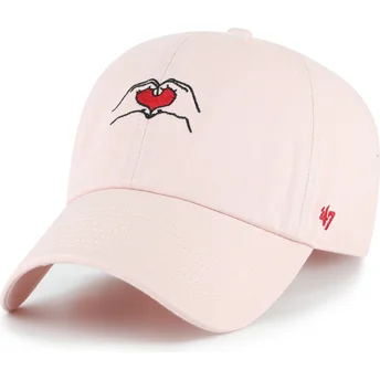 Cepur izliekta rozā regulējama lente Clean Up Love Base Runner Icon no 47 Brand