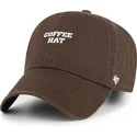gorra-curva-marron-ajustable-coffee-hat-phrase-clean-up-base-runner-icon-de-47-brand