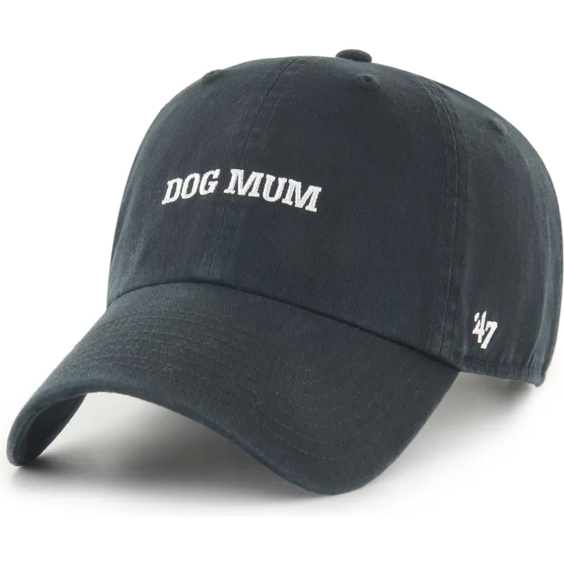 cepur-izliekta-melns-regulejama-lente-dog-mum-phrase-clean-up-base-runner-icon-no-47-brand