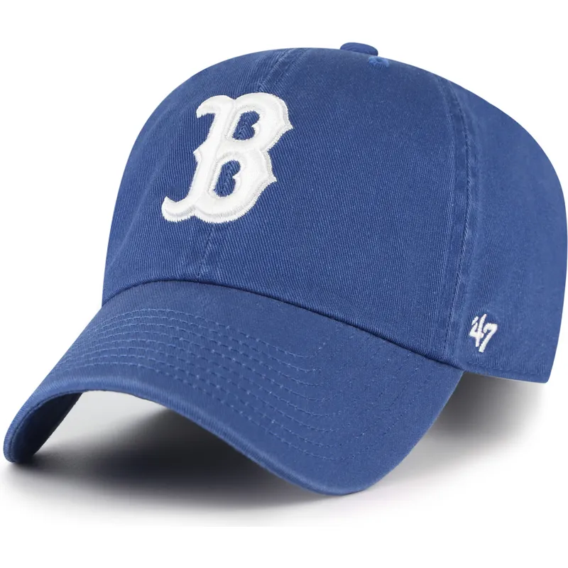 gorra-curva-azul-ajustable-clean-up-no-loop-label-de-boston-red-sox-mlb-de-47-brand