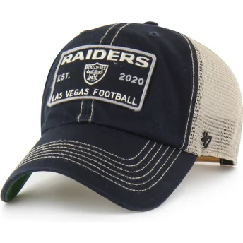 Svart trucker-keps Clean Up Wabash från Las Vegas Raiders NFL av 47 Brand