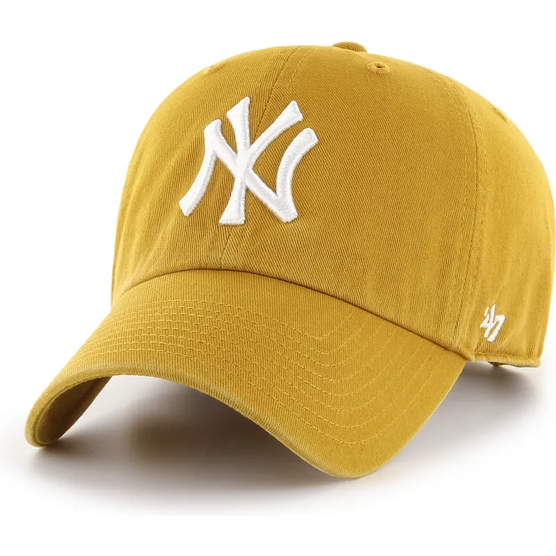 cepur-izliekta-dzeltens-regulejams-clean-up-flat-gold-no-new-york-yankees-mlb-no-47-brand cepur-izliekta-dzeltens-regulejams-clean-up-flat-gold-no-new-york-yankees-mlb-no-47-brand