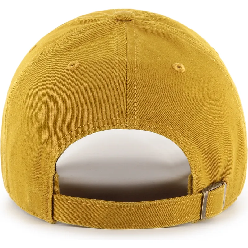 47-brand-curved-brim-clean-up-flat-gold-new-york-yankees-mlb-yellow-adjustable-cap