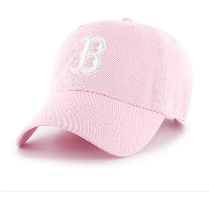 cepur-izliekta-roza-regulejams-clean-up-no-boston-red-sox-mlb-no-47-brand
