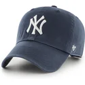 cepur-izliekta-tumsi-zils-regulejams-clean-up-no-new-york-yankees-mlb-no-47-brand