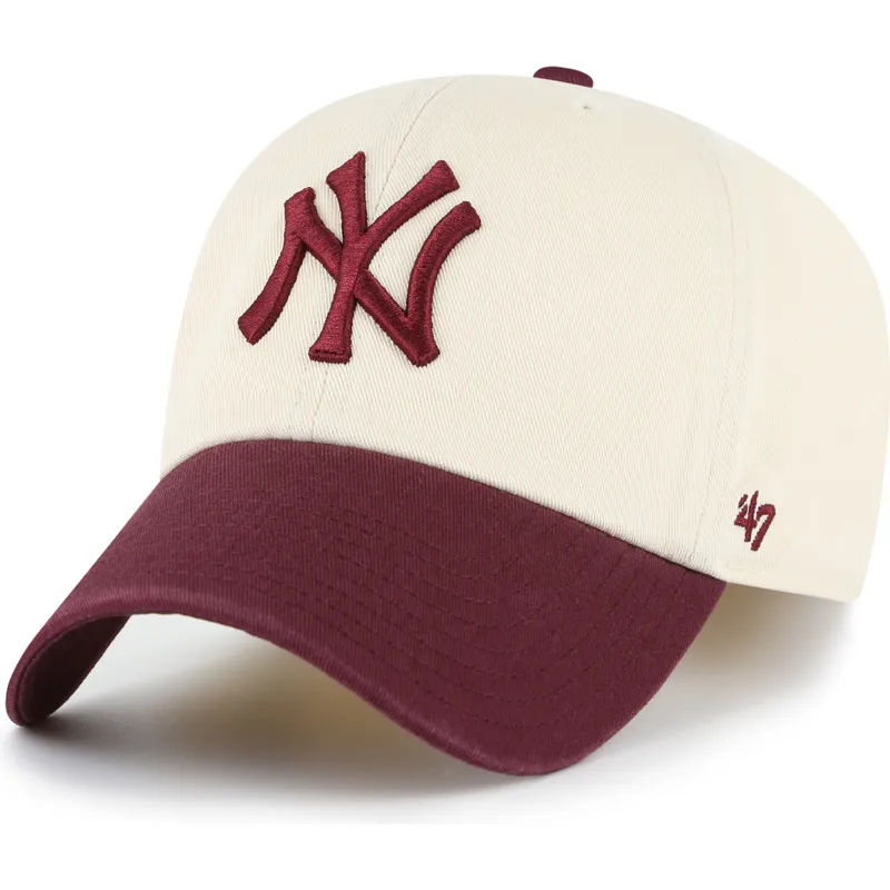cepur-izliekta-bess-regulejams-clean-up-two-tone-no-loop-label-no-new-york-yankees-mlb-no-47-brand