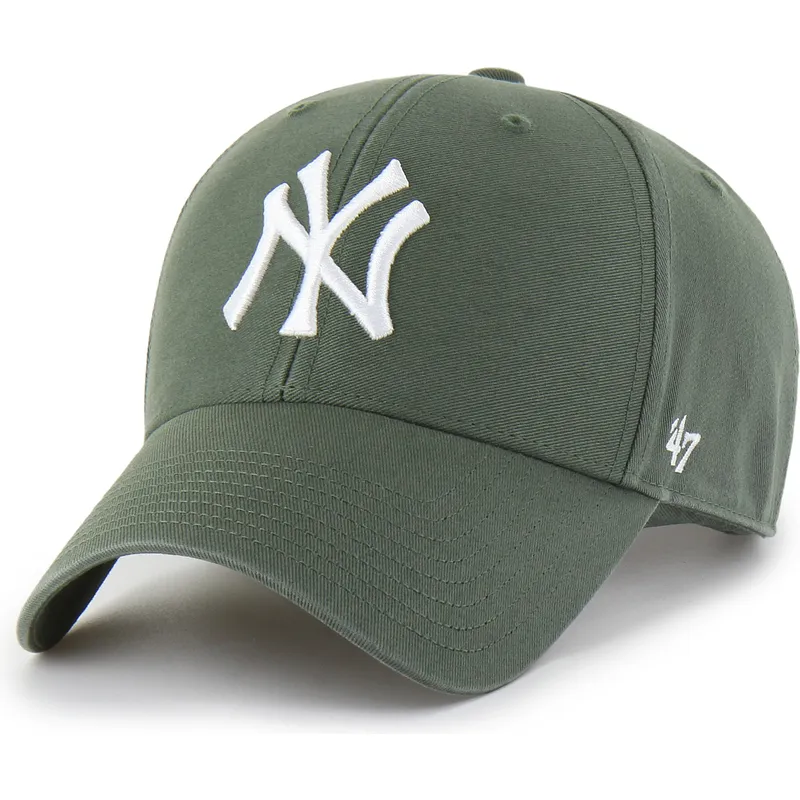 47-brand-curved-brim-mvp-legend-new-york-yankees-mlb-green-adjustable-cap