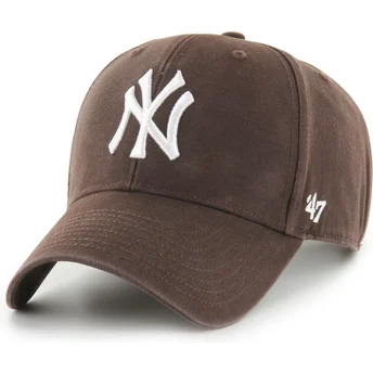 Casquette courbée marron ajustable MVP Legend New York Yankees MLB 47 Brand