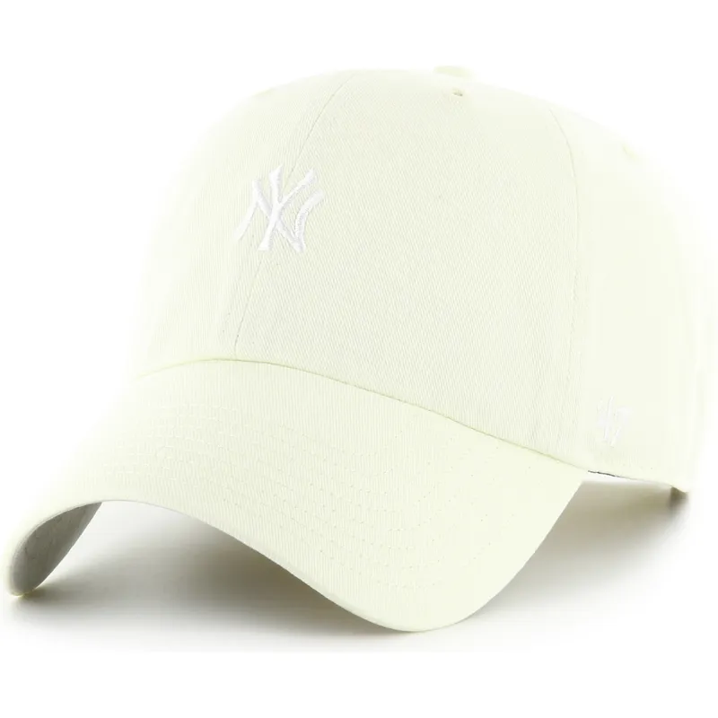 cepur-izliekta-dzeltens-regulejama-lente-claro-clean-up-base-runner-no-new-york-yankees-mlb-no-47-brand