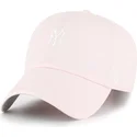 cap-izliekta-pink-adjustable-strap-claro-clean-up-base-runner-no-new-york-yankees-mlb-no-47-brand