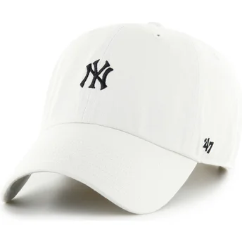 Böjd beige justerbar keps Clean Up Base Runner New York Yankees MLB av 47 Brand