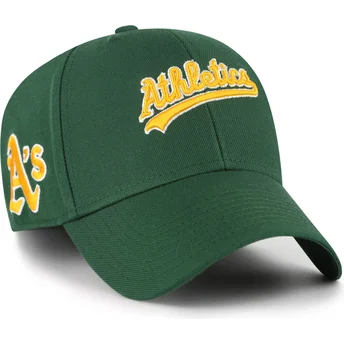 Cepur izliekta zaļš regulējama lente MVP Ballpark Script Shot no Oakland Athletics MLB no 47 Brand