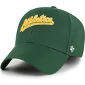 cap-izliekta-green-adjustable-strap-mvp-ballpark-script-shot-no-oakland-athletics-mlb-no-47-brand