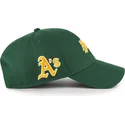cap-izliekta-green-adjustable-strap-mvp-ballpark-script-shot-no-oakland-athletics-mlb-no-47-brand