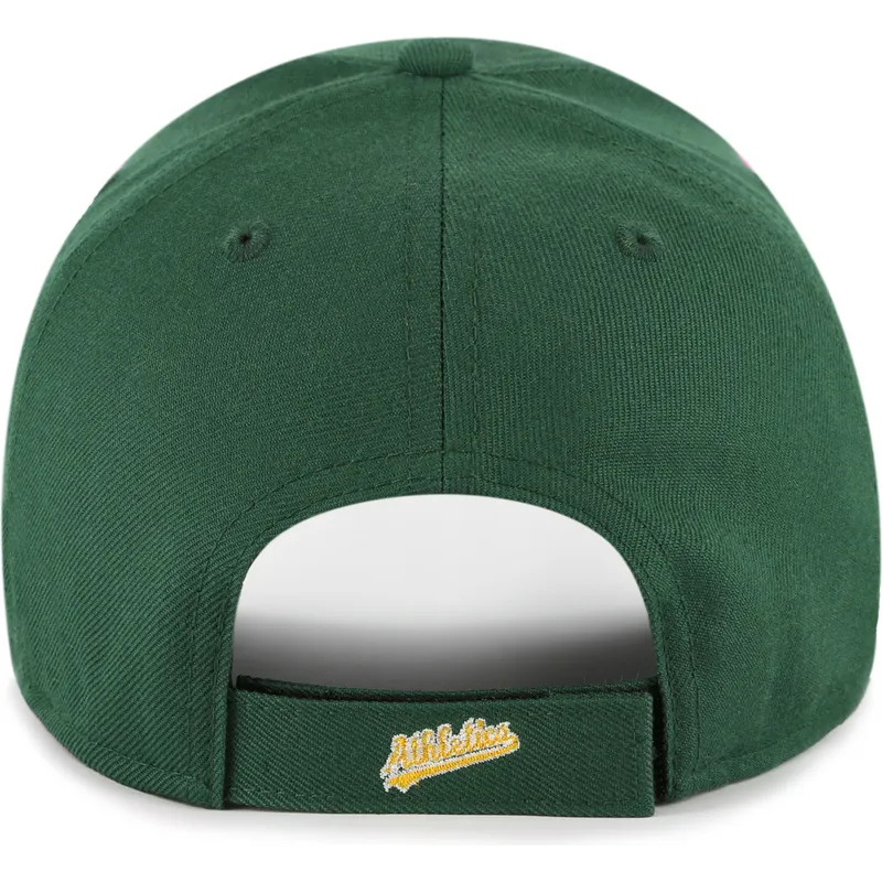 cap-izliekta-green-adjustable-strap-mvp-ballpark-script-shot-no-oakland-athletics-mlb-no-47-brand