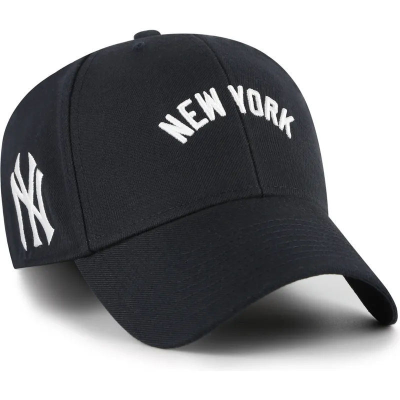 marinbla-bojd-justerbar-keps-mvp-ballpark-script-shot-fran-new-york-yankees-mlb-av-47-brand