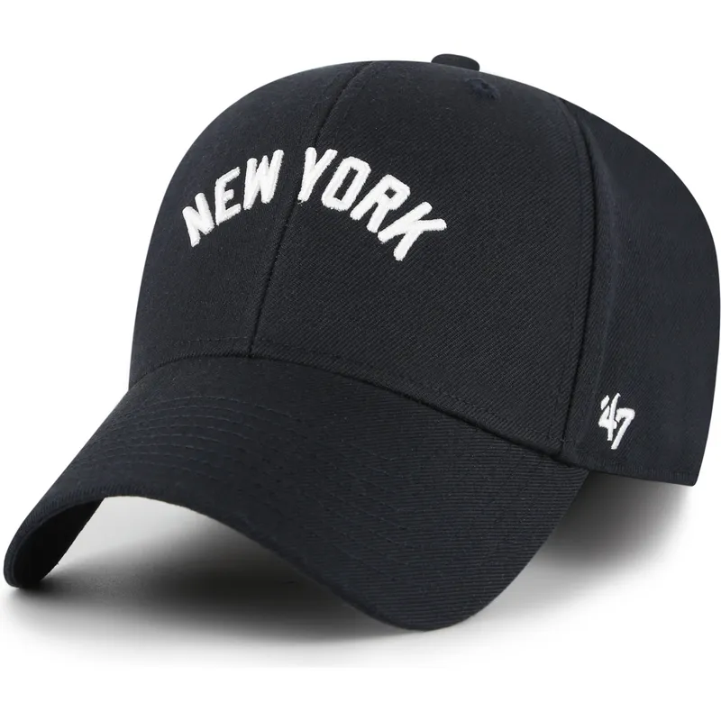 cap-izliekta-navy-blue-adjustable-strap-mvp-ballpark-script-shot-no-new-york-yankees-mlb-no-47-brand