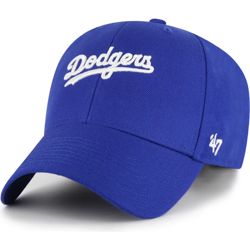 cap-izliekta-blue-adjustable-strap-mvp-ballpark-script-shot-no-los-angeles-dodgers-mlb-no-47-brand