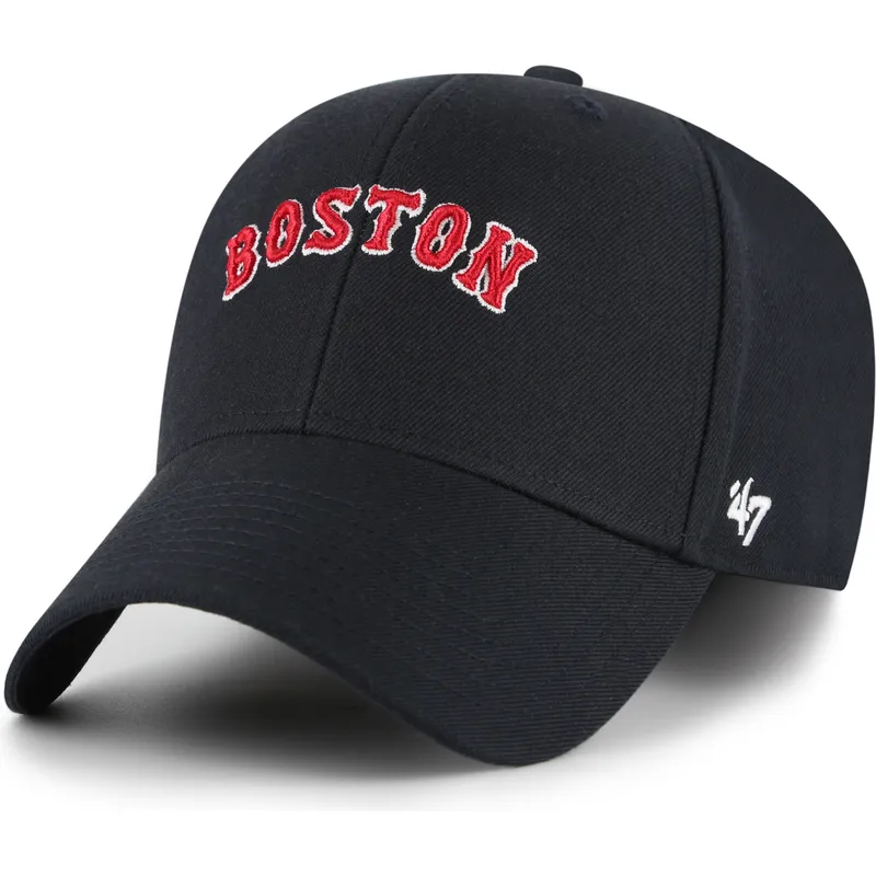cepur-izliekta-tumsi-zils-regulejama-lente-mvp-ballpark-script-shot-no-boston-red-sox-mlb-no-47-brand