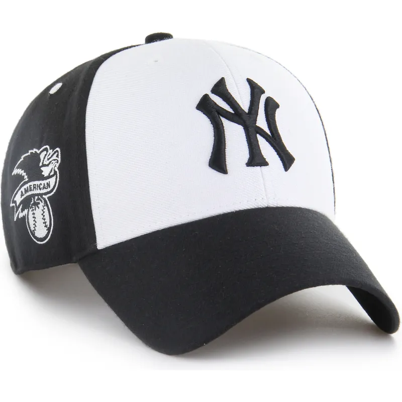gorra-curva-negra-y-blanca-snapback-mvp-replica-sure-shot-de-new-york-yankees-mlb-de-47-brand