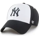 casquette-courbee-noire-et-blanche-snapback-mvp-replica-sure-shot-new-york-yankees-mlb-47-brand