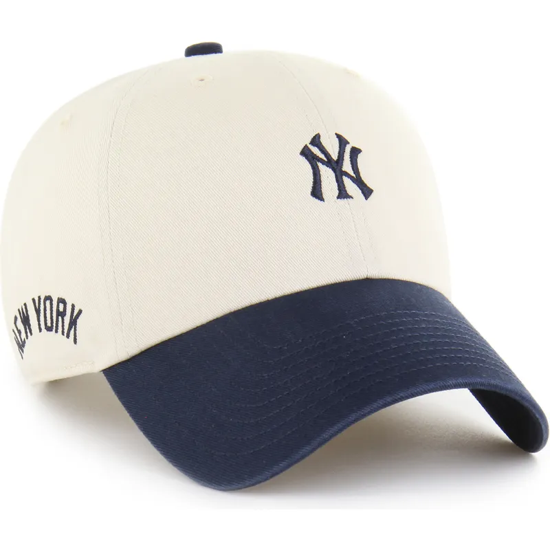 cepur-izliekta-bess-regulejams-clean-up-base-runner-sure-shot-two-tone-no-new-york-yankees-mlb-no-47-brand