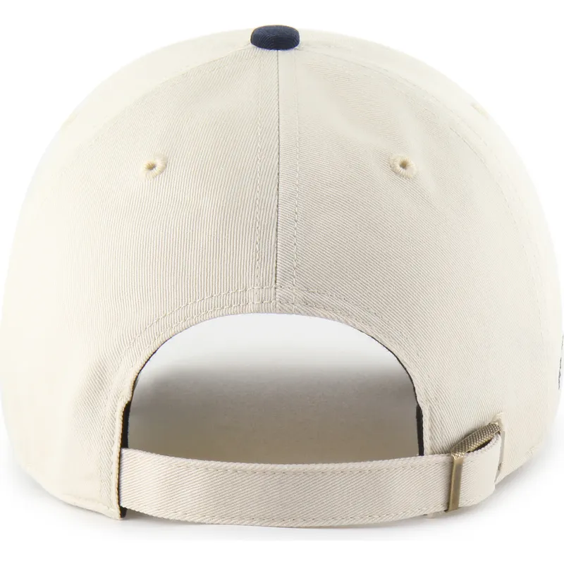 cap-izliekta-beige-adjustable-strap-clean-up-base-runner-sure-shot-two-tone-no-new-york-yankees-mlb-no-47-brand