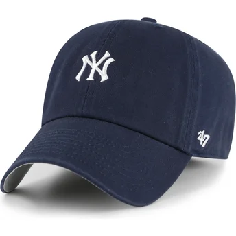 Granatowa zakrzywiona czapka z regulacją Clean Up Base Runner New York Yankees MLB od 47 Brand