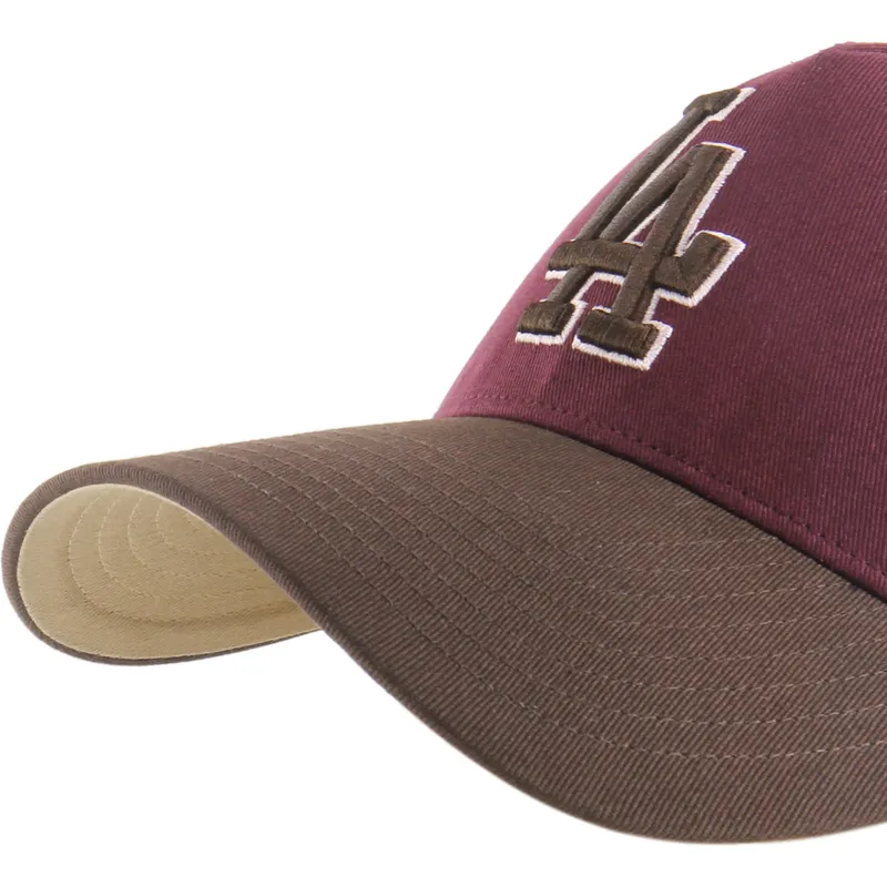 cap-izliekta-red-snapback-granate-mvp-dt-sure-shot-two-tone-cotton-no-los-angeles-dodgers-mlb-no-47-brand