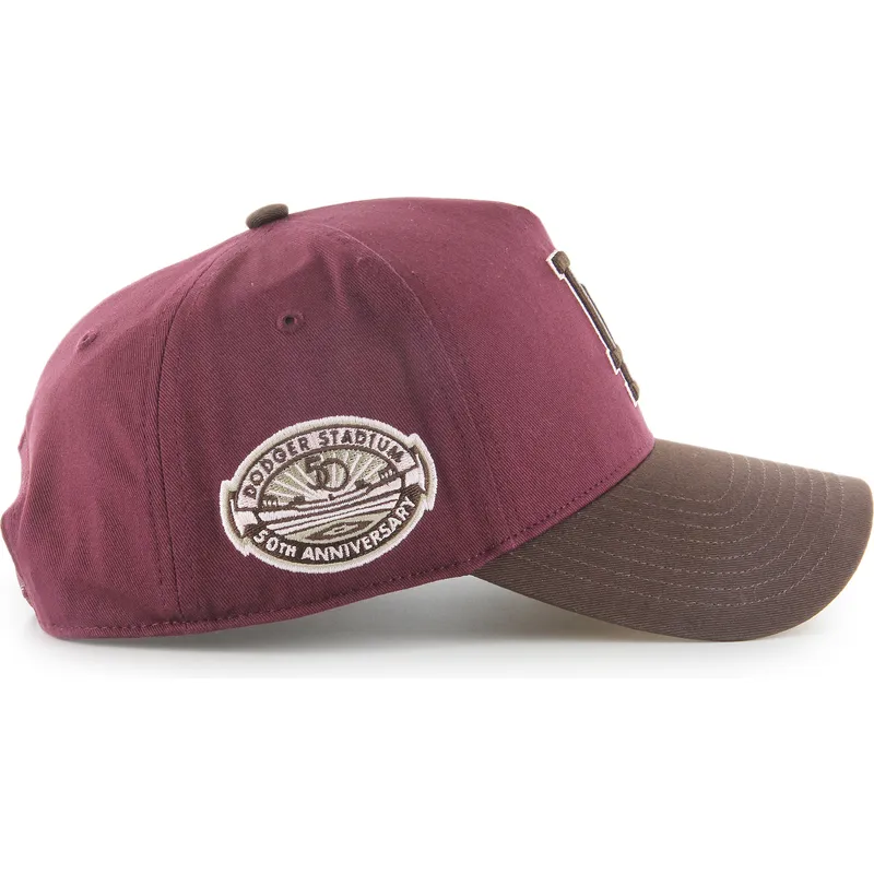 cepur-izliekta-sarkans-snapback-mvp-dt-sure-shot-two-tone-cotton-no-los-angeles-dodgers-mlb-no-47-brand