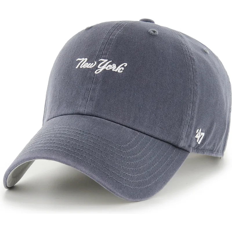 cepur-izliekta-tumsi-zils-regulejams-clean-up-base-runner-script-no-new-york-yankees-mlb-no-47-brand
