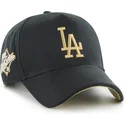 casquette-courbee-noire-snapback-mvp-dt-sure-shot-two-tone-cotton-los-angeles-dodgers-mlb-47-brand