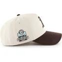 47-brand-curved-brim-mvp-dt-sure-shot-two-tone-cotton-oakland-athletics-mlb-beige-and-brown-snapback-cap